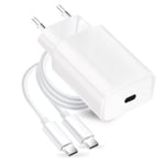 20W USB-C- snabbladdare med kabel för samsung S20/S21/S22