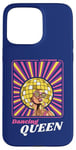 Coque pour iPhone 15 Pro Max Rétro 70s 80s Funky Disco Ball Afro Queen Diva Vintage