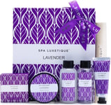 Spa Luxetique Spa Gift Set, Women Gift Sets, 6pcs Lavender Bath Sets, Travel Pa