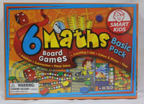 Smart Kids - 6 Maths - Board Games -Basic Pack - New In Box & Factory Wrapping