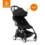 Stokke® Barnvagn YOYO³ black inkl. 6+ Färgklädsel Black