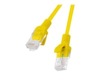 Lanberg - Patch-Kabel - Rj-45 (Hane) Till Rj-45 (Hane) - 15 M - Utp - Cat 6 - Tvinnad - Ral 1028, Gul