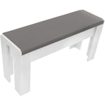 Okwish - Banc (lot de 2), banc rembourré, tabouret à langer, banc long avec coussin d'assise en simili cuir, banc au design moderne, sièges élégants