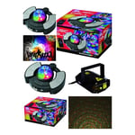 ENCEINTE BLUETOOTH MP3 + JEU DE LUMIERE ASTRO LED RGB + TELECOMMANDE + LASER MULTIPOINTS ROUGE VERT