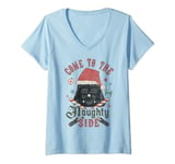 Star Wars Christmas Darth Vader Come To The Naughty Side T-Shirt avec Col en V