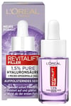 L'Oréal Paris Sérum à l'acide hyaluronique, soin du visage anti-âge, avec 1,5% d'acide hyaluronique pur et de vitamine C, sérum anti-rides Revitalift Filler 15 ml