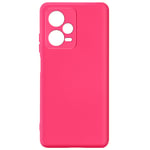 Case for Redmi Note 12 Pro & Poco X5 Pro Semi-rigid Soft-touch Fuchsia