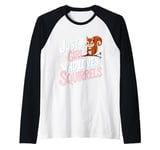 Cute Squirrel Just a Girl Who Loves Squirrels Forest Animal Raglan Baseball Tee