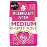 Elephant Atta Medium Chapatti Flour Atta | Medium Atta Flour | Naan Flour | Atta Flour | Roti Flour | (1.5kg)