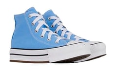 CONVERSE Chuck Taylor All Star EVA Lift Platform Seasonal Color Sneaker, L Blue White Black, 37 EU