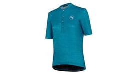 Maillot manches courtes gravel mb wear allday bleu petrole