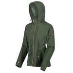 Regatta Veste protectrice légère et imperméable LAURENZA avec col Montant Jackets Waterproof Shell Femme, Thyme Leaf, FR : XXS (Taille Fabricant : 8)