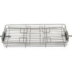 Gotrays - Panier de Cuisson Tourne Broche d'acier Inoxydable, Grille Poisson Barbecue, Panier de Cuisson Plat pour Viande Poisson Fruits et Légumes