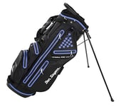 Ben Sayers Unisex Womens Hydra Pro Waterproof Golf Club Stand Bag | Lightweight with Carry Shoulder Strap | Full Length 14-Way Club Dividers & Thermo Sealed Pockets | Black/Purple