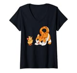 Womens Uhh ... Woof? Funny Cat And Mouse - Dog Lover V-Neck T-Shirt