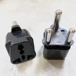 Adaptateur universel de prise d'alimentation en cuivre de type M,250V,15A,AU,UK,EU,US,vers l'Inde,Israël,la Malaisie,Singapour,l'Afrique du Sud - Type Black