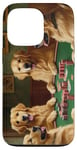 iPhone 13 Pro Dogs Playing Poker Dog Golden Retriever Retrievers Card Case