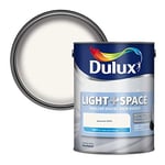 Dulux Light & Space Matt Emulsion Paint For Walls And Ceilings - Absolute White 5 Litres