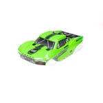 Arrma 1/10 Clipless Painted Trimmed Body Set With Decals, Green: F