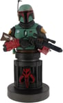 Figurine Gaming Star Wars The Mandalorian Boba Fett - Accessoire Support Manette Ou Smartphone - Câble Usb Inclus - 20 Cm