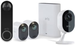 Arlo Ultra 2 & 2 Cameras + Video Doorbell + Indoor Camera