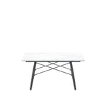 Vitra - Eames Coffee Table - Kvadratiskt, White Marble - Sofabord - Charles & Ray Eames - Hvit - MDF/Metall/Tre/Stein