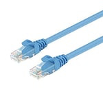 Unitek Ethernet Network Cable, Patch Cable I RJ45 I Cat.6 I 5 Metres I 10/100/1000Mbit/S I Ethernet Cable, LAN, DSL, Switch, Router, Modem, Acces Point I 100% Copper, 28AWG I Blue