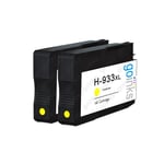 2 Yellow Ink Cartridges for HP Officejet 6100 6600 6700 7110 7510 7610 7612