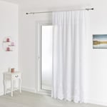 HomeMaison.com Rideau/Voilage, 100% Polyester, Blanc, 300 X 240 cm