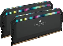 64 GB (2x32GB) DDR5-5200 Corsair Dominator Platinum RGB CL40 - Svart