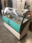 SCOOP ICE CREAM FREEZER NEW GRADED 10 NAPOLI PAN DISPLAY / UNDERSTORAGE+DELIVERY