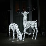 Large LED Outdoor Christmas Reindeer Light Up Garden Figure Decoration Stag Doe