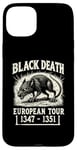 Coque pour iPhone 15 Plus Black Death European Tour Plague Rat Histoire médiévale