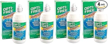 4 x 300ml OPTI-FREE Replenish Contact Lens Solution Alcon