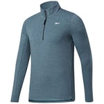 Reebok TS AC+Cotton 1/4 Zip Sweat-Shirt Homme, Homme, Maillot de survêtement, 4064048541037, Vert, S