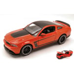 FORD MUSTANG BOSS 302 2011 ORANGE 1:24 Maisto Auto Stradali Modellino