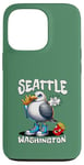 Coque pour iPhone 13 Pro Seattle Washington Seagull French Fries Souvenir drôle