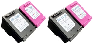 2x 301 Black & Colour Ink Cartridges For HP DeskJet 2542  - Replaces HP 301