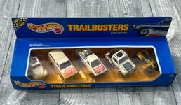 Vintage 1987 Hot Wheels Trailbusters 5 Car Gift Pak Set 3872-0611 Sealed EU Box