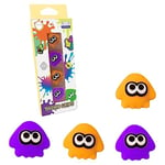 Splat Toon 3 Purple Orange Thumb Grips Compatible with the Nintendo Switch Joy-Cons OLED and Switch Lite Silicone Protective Covers - 4 Pack