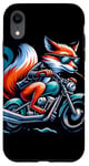 Coque pour iPhone XR Renard Sur Moto Vibe Cool