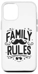 iPhone 12/12 Pro Family Rules: Love, Laughter, and Togetherness Case