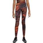 Nike DJ4130 W NSW LGGNG AOP PRNT Leggings women's black/orange S