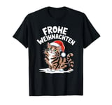 Merry Christmas British Long Hair Cat Frohe Weihnachten T-Shirt