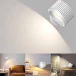 Rolgno LED Wall Lights, Battery Operated Wall Lamp with Remote/Touch Control, 4