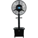 DCG - Ventilateur brumisateur oscillant e-salone srl Magnum Ve1950 260W 3 vitesses H175cm D66cm Connecté Noir