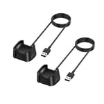 TNP Charger Cable Replacement for Fitbit Versa/Versa Lite Replacement Cradle (2 PACK) Fit Bit Versa Lite Edition Band Charge Dock Station Power Adapter Dock Stand Accessory Fitness Smartwatch