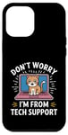 Coque pour iPhone 12 Pro Max Funny Tech Support Chat Humour Logiciel de cybersécurité pour ordinateur portable