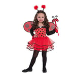 Christy de filles Ballerine Costume de coccinelle - 4 - 6 ans - version anglaise, Multicore