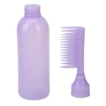 5Pcs Hair Dye Bottle Purple 6oz Capacity Scale Design PE Root Comb A TDM